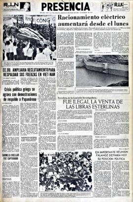 Presencia, edición del 24 de julio de 1965