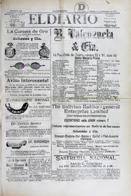 El Diario, edición del 29 de septiembre de 1906