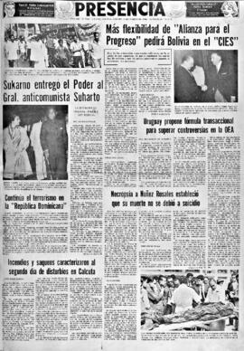 Presencia, edición del 12 de marzo de 1966