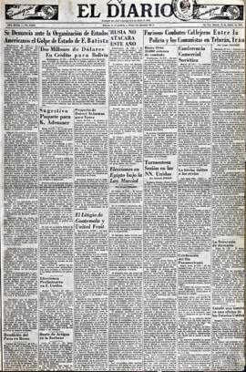 El Diario, edición del 29 de marzo de 1952