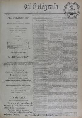 El Telegrafo, edición del 5 de febrero de 1896
