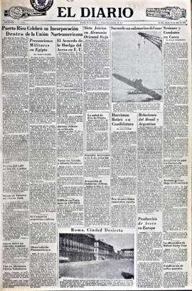 El Diario, edición del 26 de julio de 1952