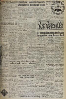 La Tarde, edición del 11 de junio de 1960