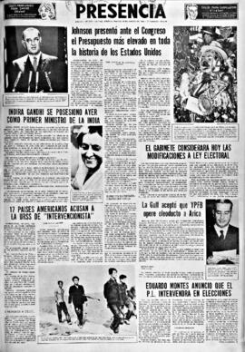 Presencia, edición del 25 de enero de 1966