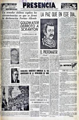 Presencia, edición del 16 de julio de 1964
