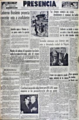 Presencia, edición del 18 de junio de 1964