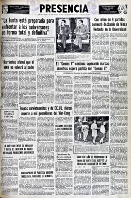Presencia, edición del 14 de diciembre de 1965