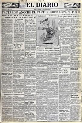 El Diario, edición del 22 de septiembre de 1951