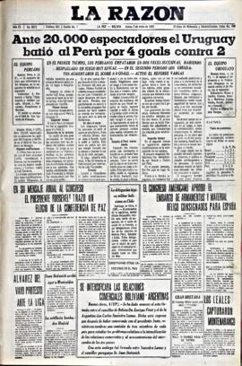 La Razón, edición del 7 de enero de 1937