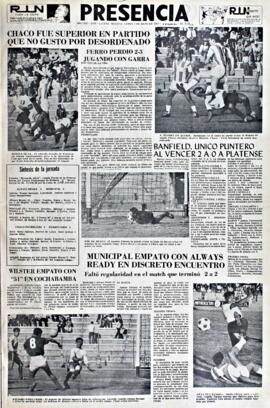 La Razón, edición del 3 de mayo de 1965