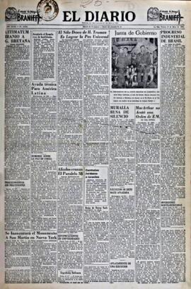 El Diario, edición del 25 de mayo de 1951