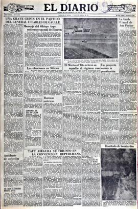 El Diario, edición del 7 de julio de 1952