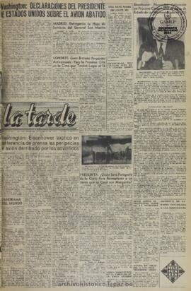 La Tarde, edición del 12 de mayo de 1960