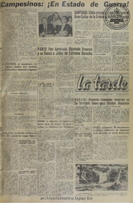 La Tarde, edición del 28 de enero de 1960
