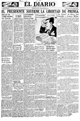 El Diario, edición del 16 de febrero de 1951