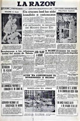 La Razón, edición del 30 de septiembre de 1936