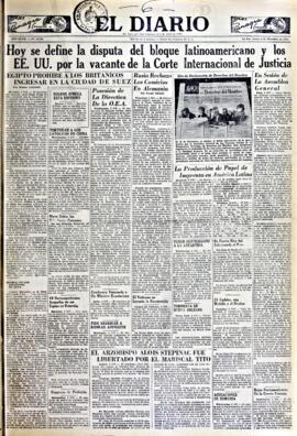 El Diario, edición del 6 de diciembre de 1951