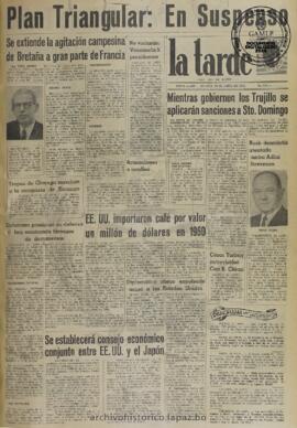 La Tarde, edición del 23 de junio de 1961