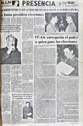 Presencia, edición del 1 de mayo de 1965