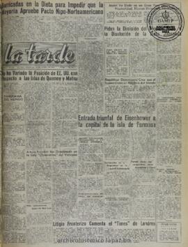 La Tarde, edición del 18 de junio de 1960