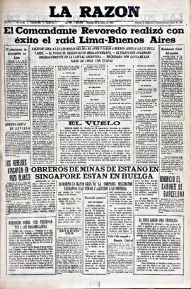 La Razón , edición del 28 de marzo de 1937