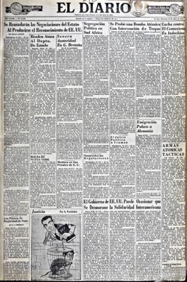 El Diario, edición del 23 de abril de 1952