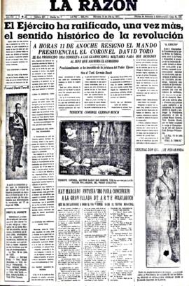 La Razón, edición del 14 de julio de 1937