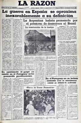 La Razón , edición del 14 de agosto de 1937