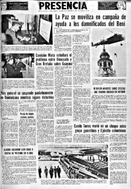 Presencia, edición del 18 de febrero de 1966