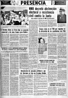 Presencia, edición del 22 de abril de 1966