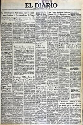 El Diario, edición del 7 de junio de 1953