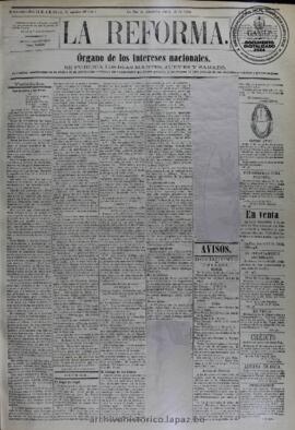 La Reforma, edición del 23 de junio de 1874