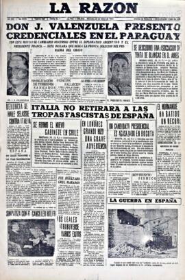 La Razón , edición del 24 de marzo de 1937