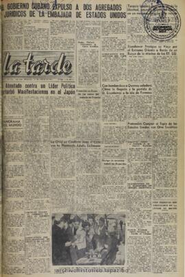 La Tarde, edición del 17 de junio de 1960