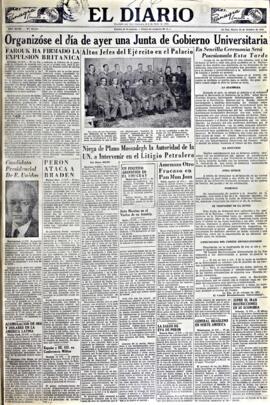 El Diario, edición del 16 de octubre de 1951