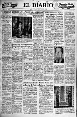 El Diario, edición del 21 de octubre de 1954