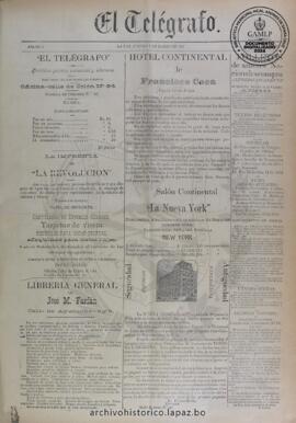 El Telegrafo, edición del 7 de marzo de 1895