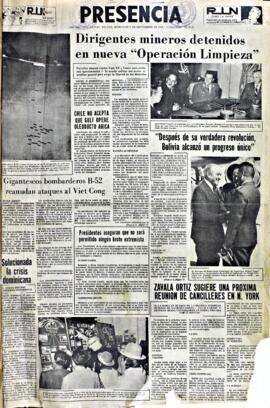 Presencia, edición del 1 de septiembrede de 1965