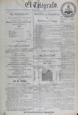 El Telegrafo, edición del 5 de enero de 1895