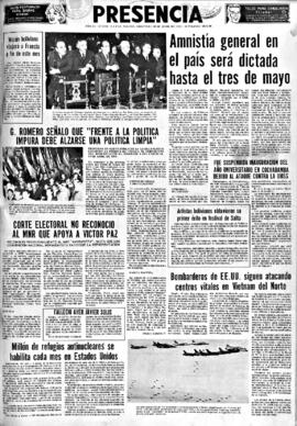 Presencia, edición del 20 de abril de 1966