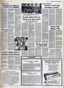 PRESIDENTA LIDIA GUEILER: "BORREMOS EL PASADO NEGRO; CONSTRUYAMOS EL PORVENIR". (1979, 18 de noviembre). Presencia [La Paz, Bolivia], p. 9.