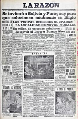 La Razón, edición del 1 de diciembre de 1936