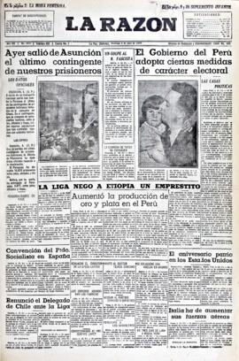 La Razón, edición del 5 de julio de 1936