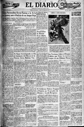 El Diario, edición del 28 de agosto de 1954