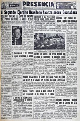 Presencia, edición del 1 de abril de 1964