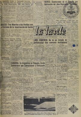 La Tarde, edición del 21 de abril de 1960