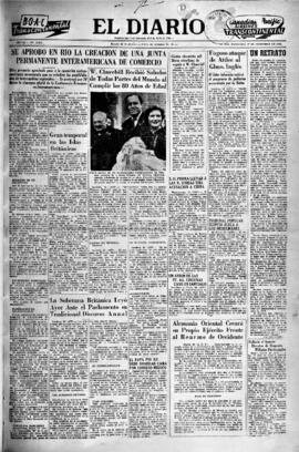 El Diario, edición del 1 de diciembre de 1954