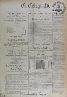 El Telegrafo, edición del 3 de abril de 1895