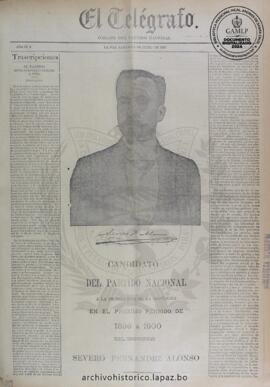 El Telegrafo, edición del 8 de junio de 1895