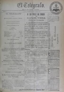 El Telegrafo, edición del 24 de septiembre de 1896